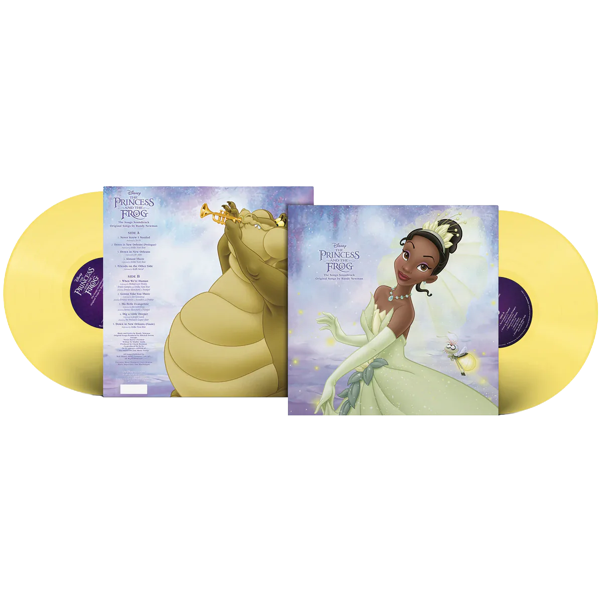 The Princess and The Frog - The Songs Soundtrack: Limited Zesty Yellow Colour Vinyl LP